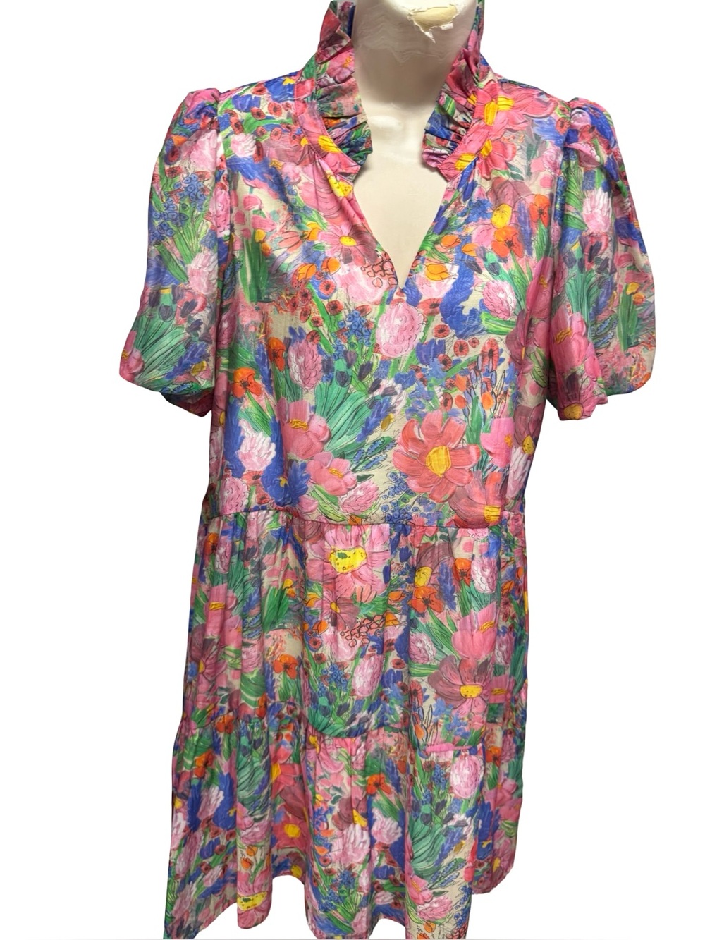 Jade Melody Tam Floral Dress Women’s Size Small